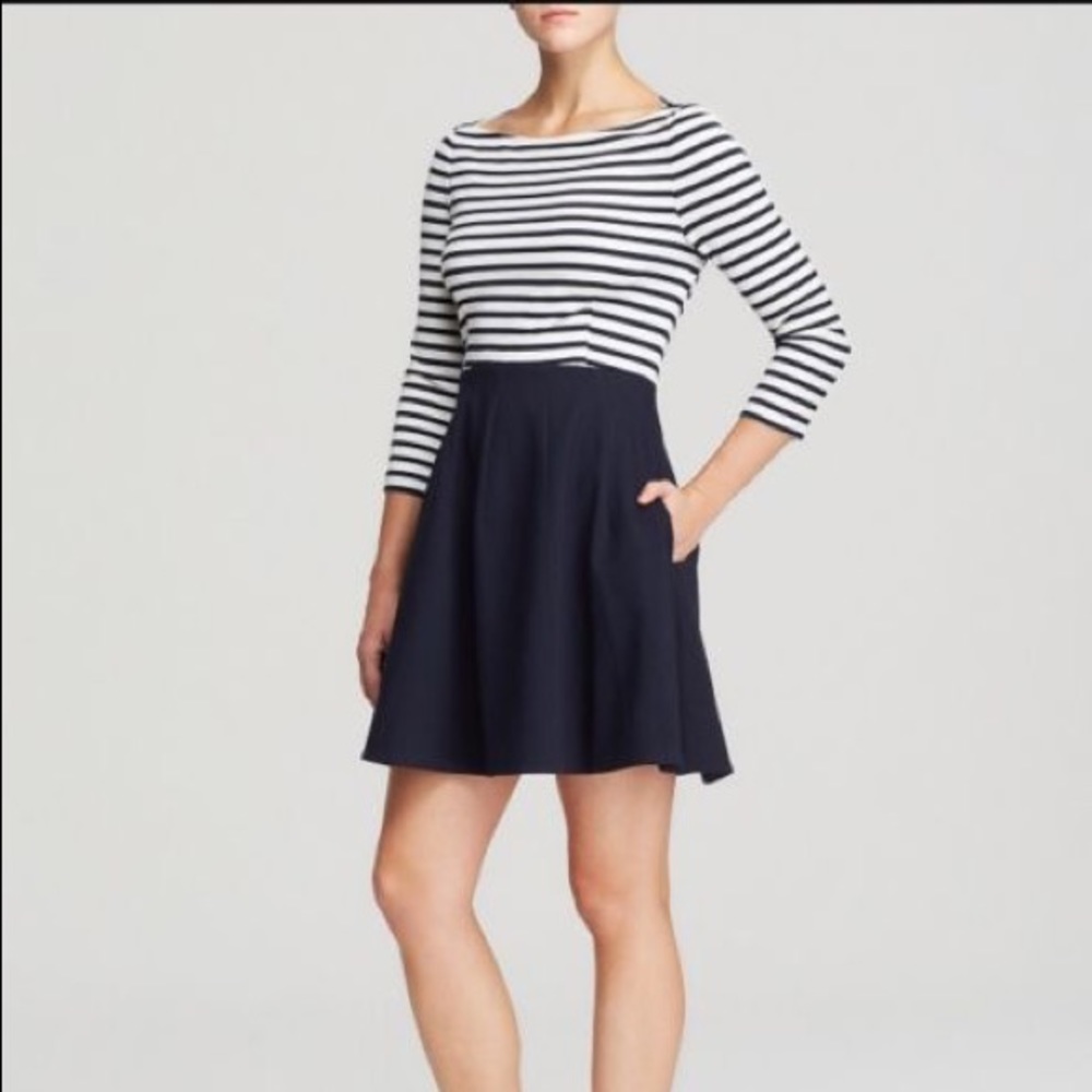 NWT Kate Spade Selma Striped Boatneck Dress